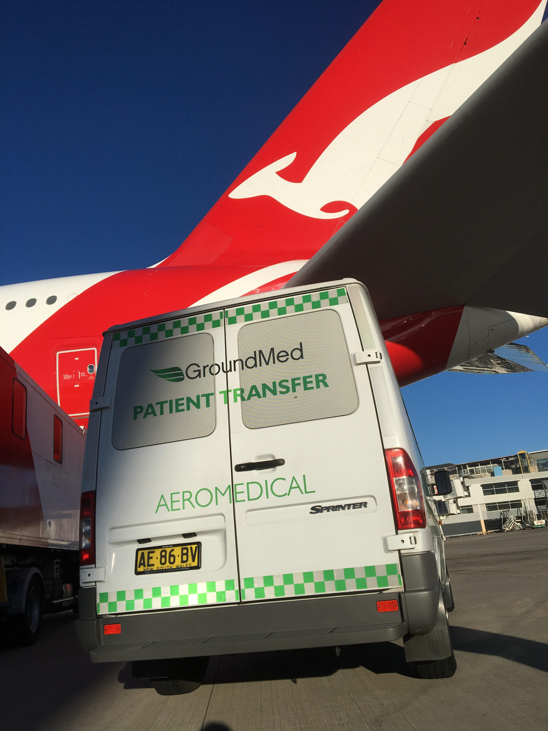 Plane and ambulance Palne and ambulance transfer
